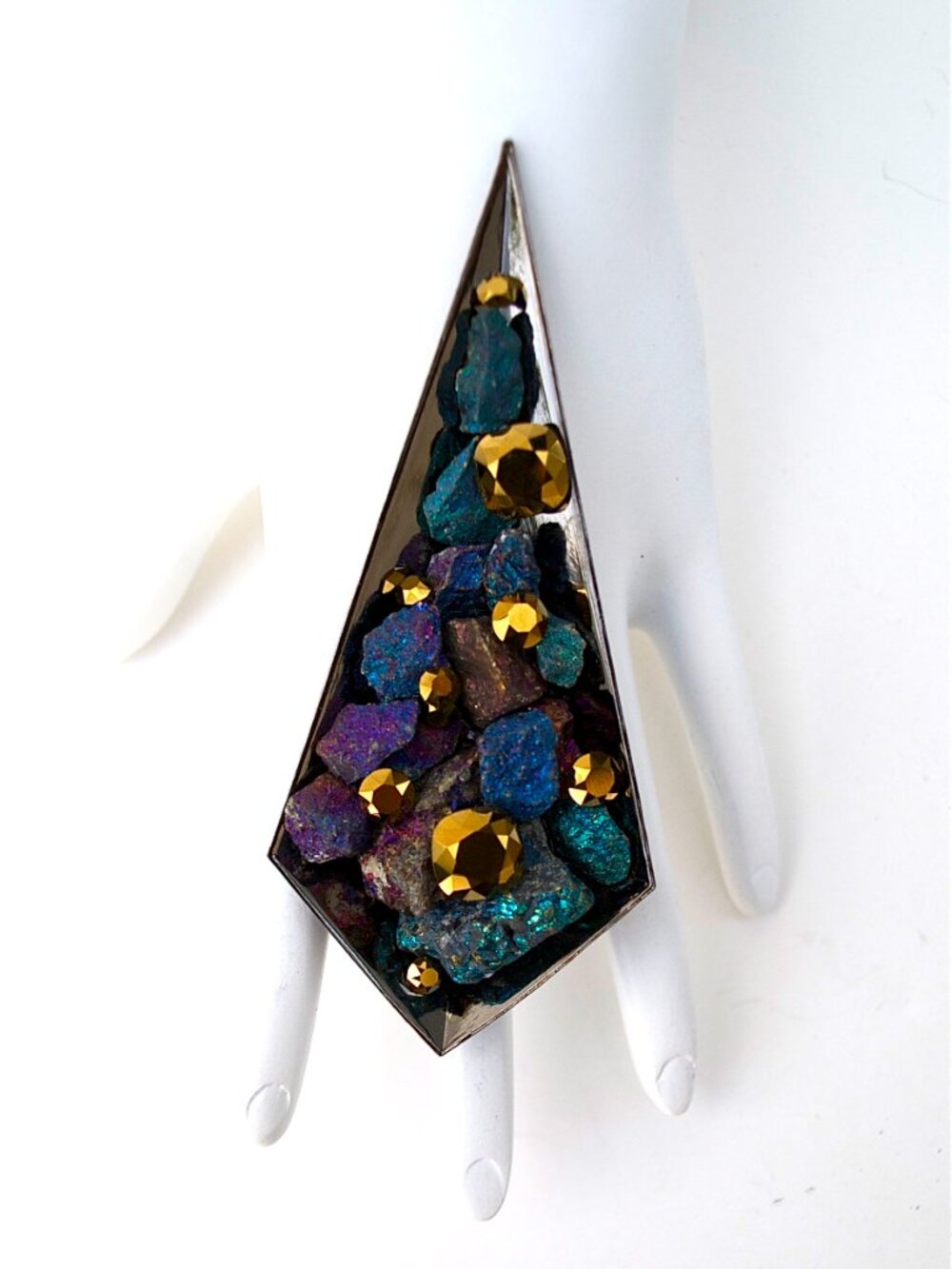 GASOLINE GLAMOUR GILDED PEACOCK SNUFF RING🦚✨👑